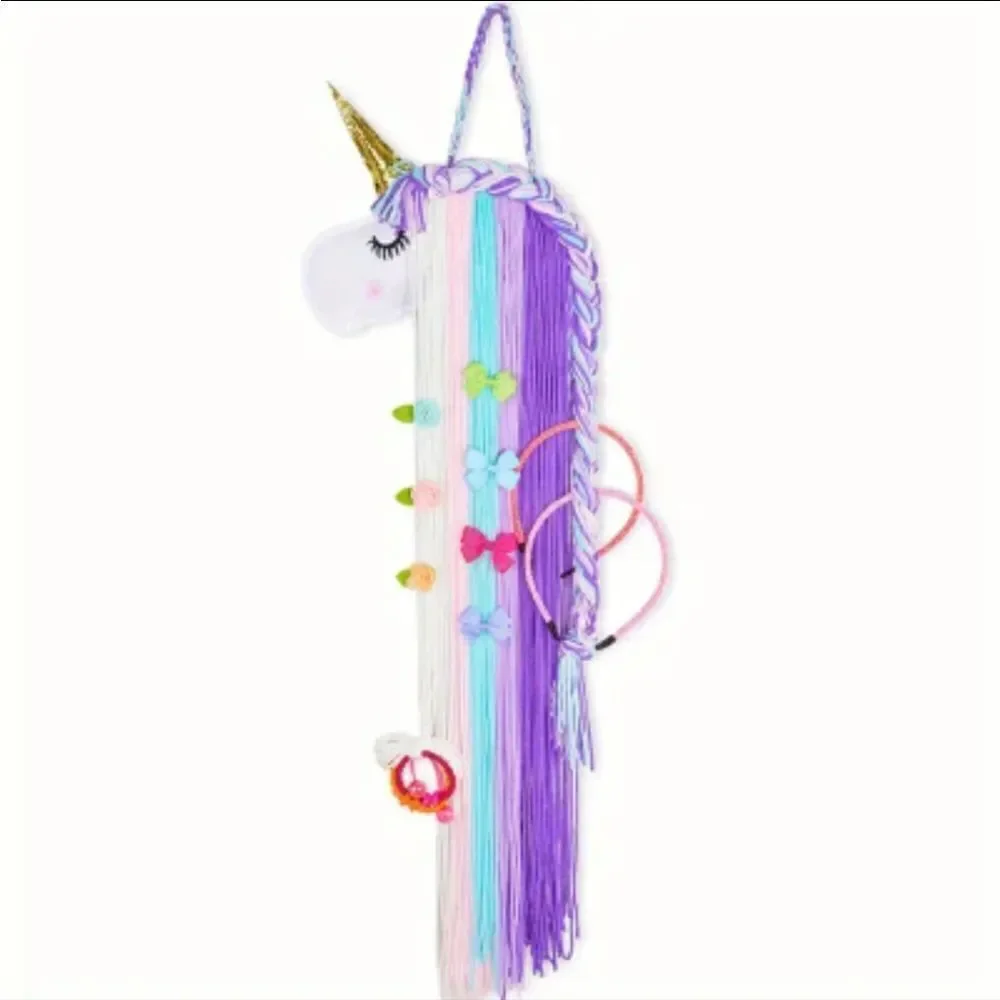 New unicorn lavender hair bow organizer display holder girls